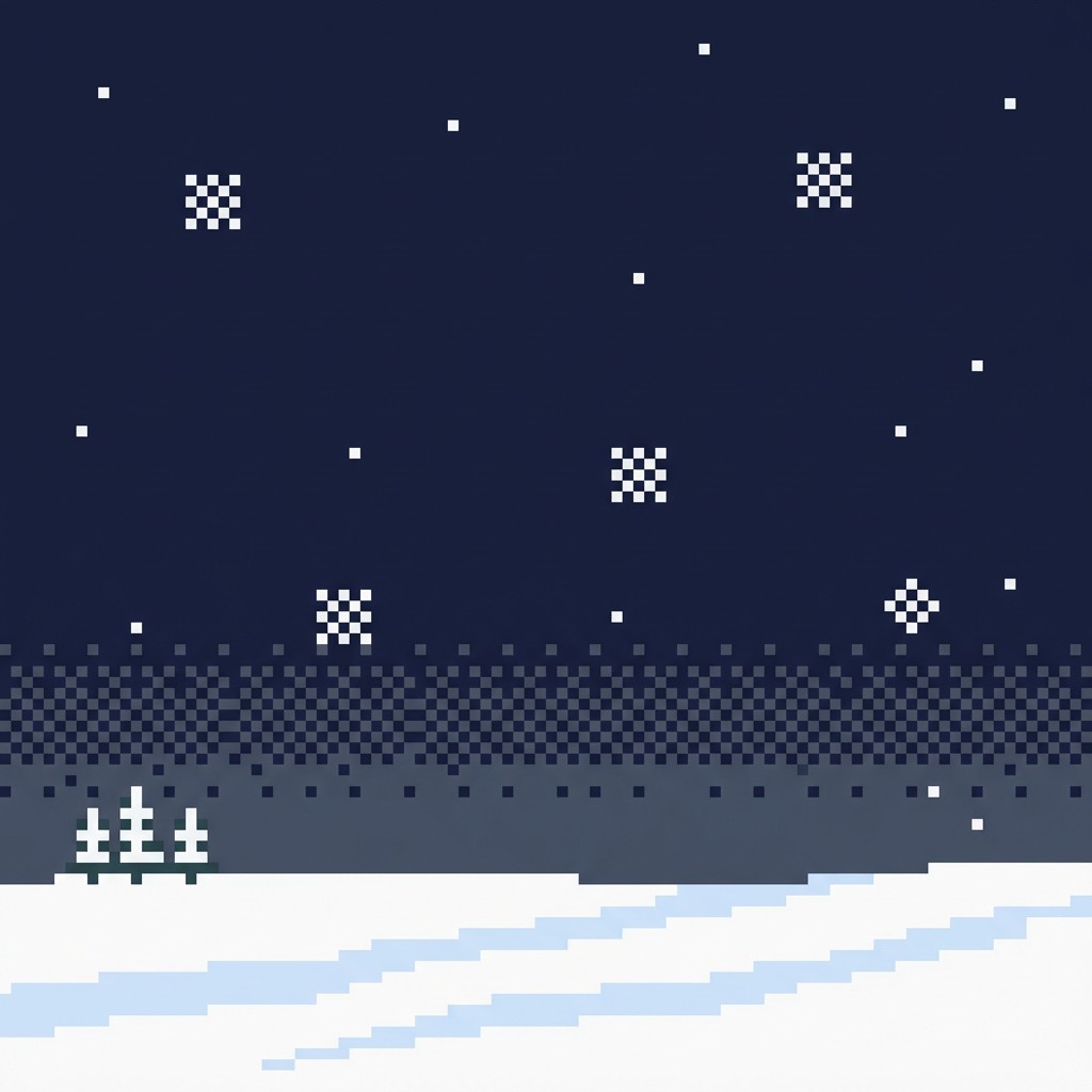 Free Peaceful Pixel Snowfall Image - Pixel, Art, Minimalist | Download ...