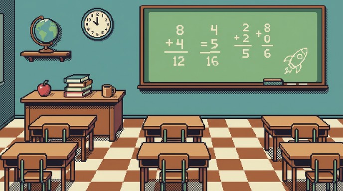 Free Retro Classroom Pixels Image - Classroom, Retro, Pixel | Download ...