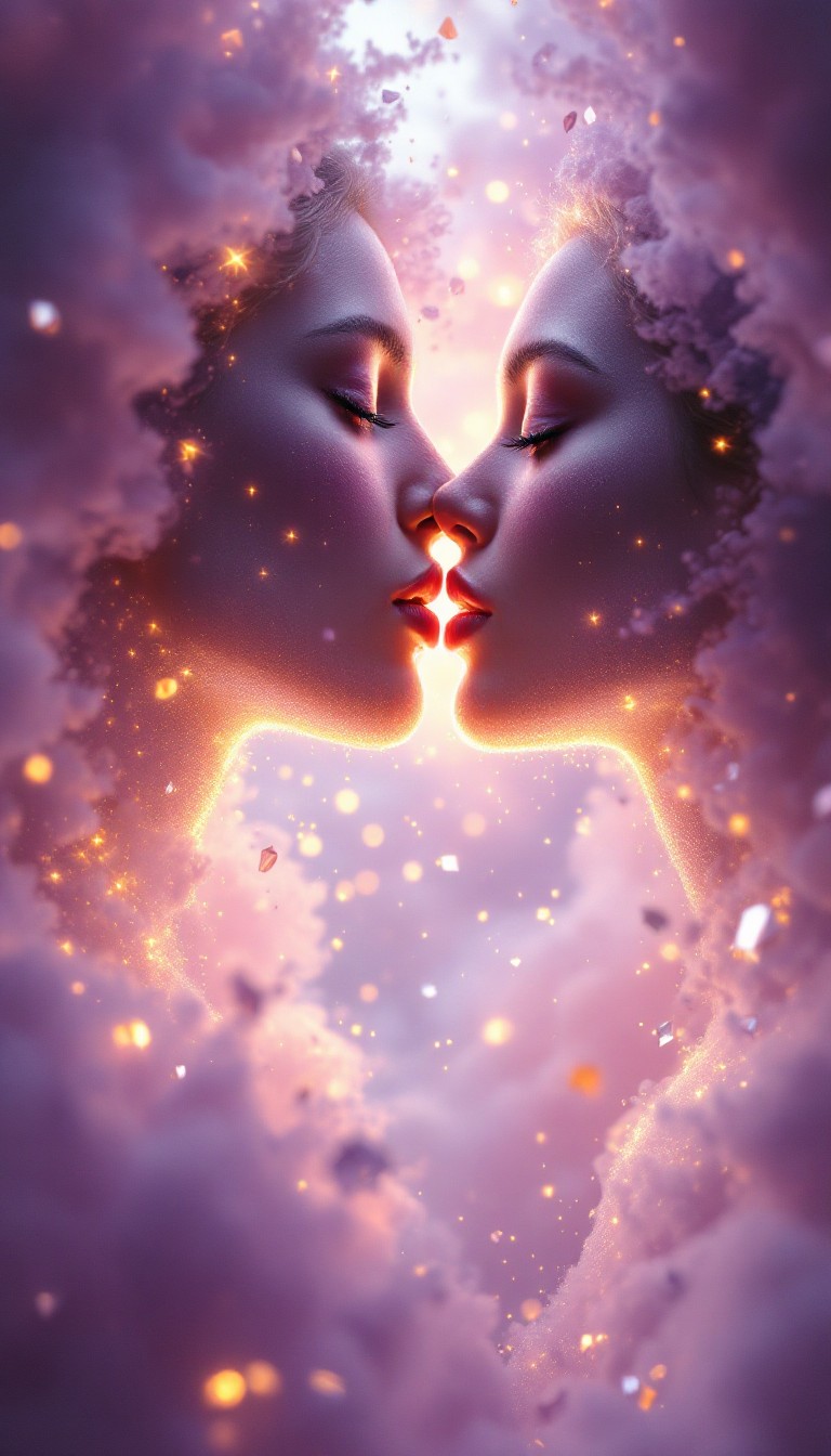Free Cosmic Love Kiss Image - Ethereal, Cosmic, Magical | Download at ...