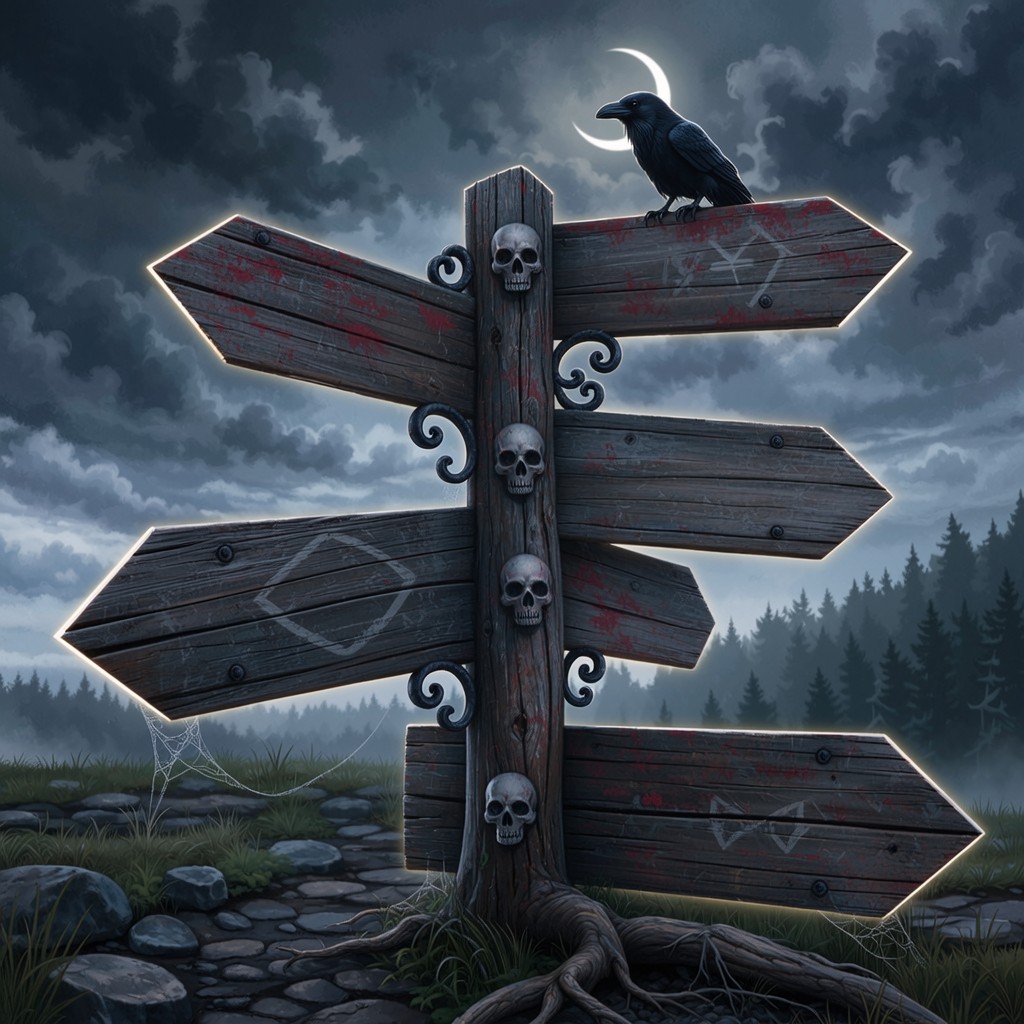 Free Gothic Signpost Mystery Image - Gothic, Signpost, Crossroads ...