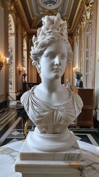 Download Elegant Marble Bust Image - Marble, Bust, Sculpture | StockCake