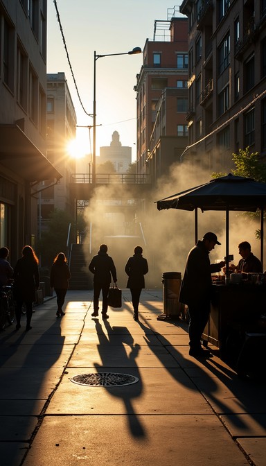 Photo inspiration: Picture Idea: Free Golden Urban Silhouettes Image