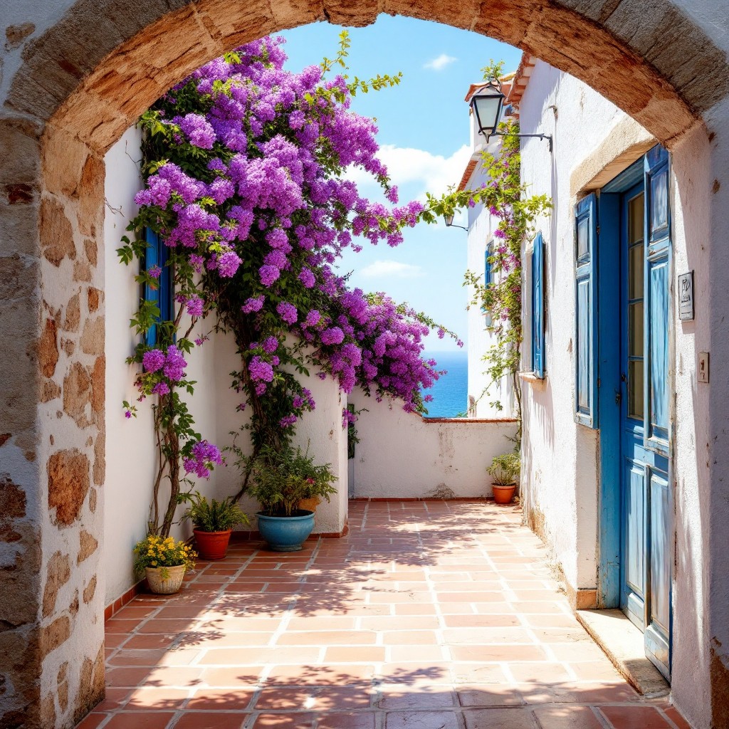 Free Mediterranean Floral Archway Photo - Mediterranean, Archway ...