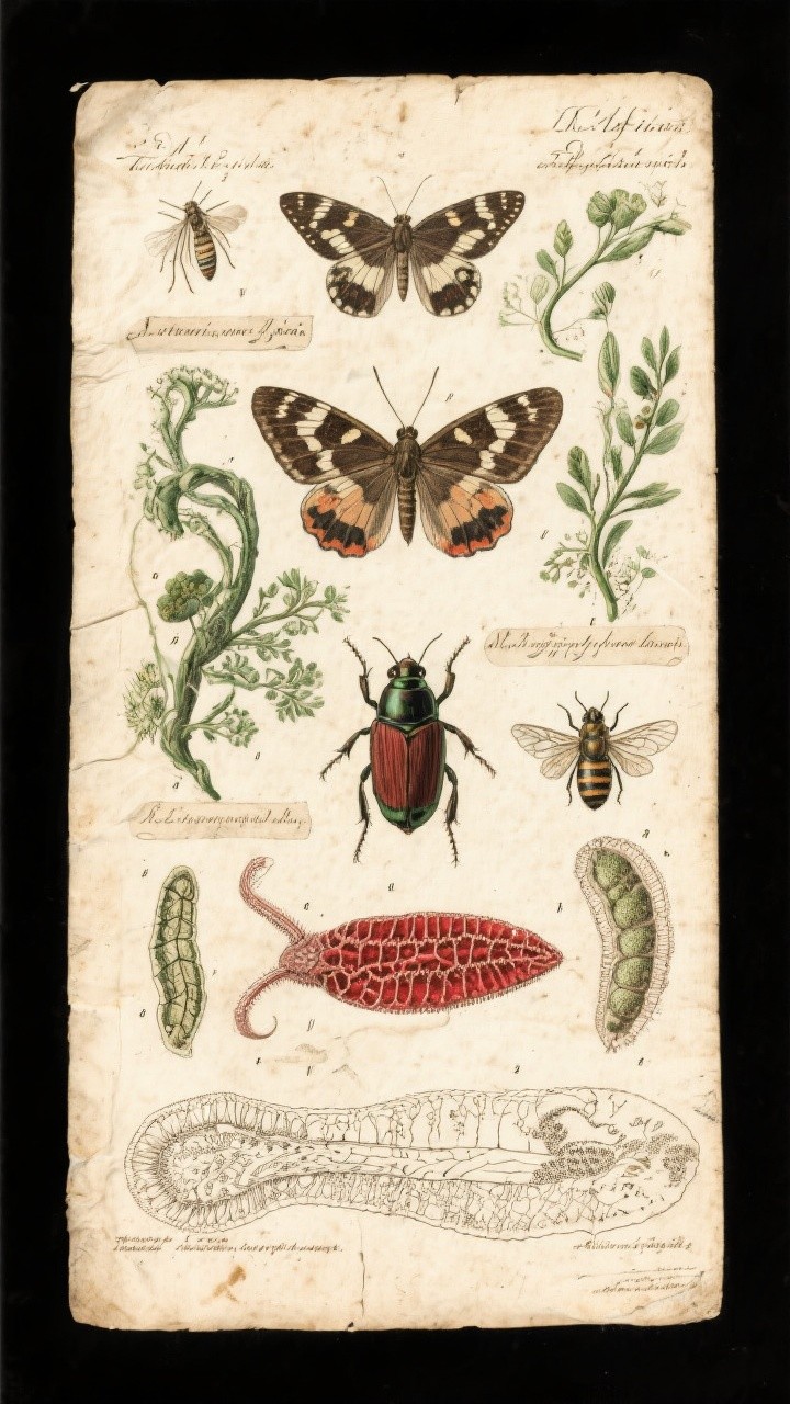 Free Historical Insect Illustration Image - Entomology, Butterflies ...