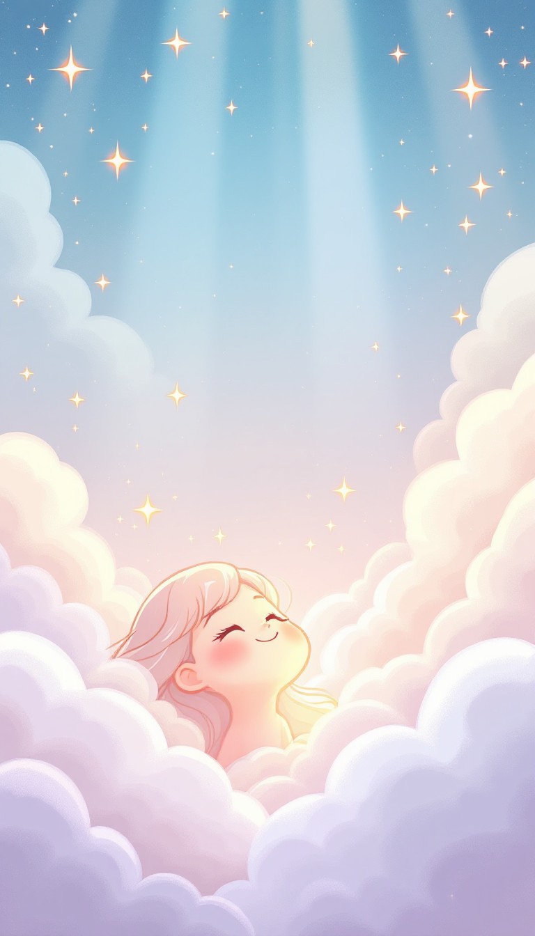 Free Celestial Cloud Dreamer Image Woman Clouds Stars Download At