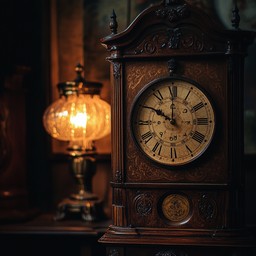 Free Antique Clock Display Image - Antique, Clock, Lamp | Download at ...