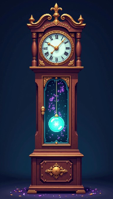 Free Mystical Pixel Timepiece Image - Timepiece, Magical, Clock ...