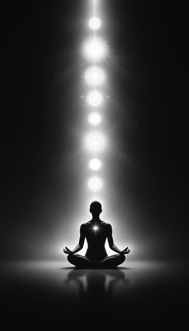 Meditator Radiating Light Free Light Meets Meditation Image - Meditation, Spiritual ...