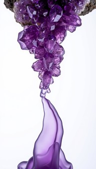 Free Purple Crystal Cascade Image - Amethyst, Crystal, Purple ...