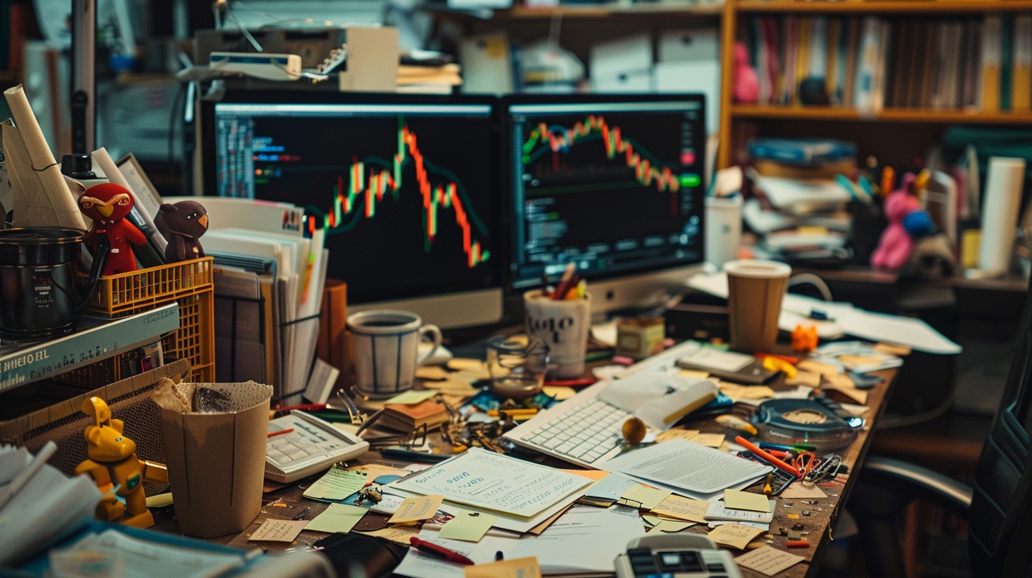 Free Cluttered Workspace Chaos Photo - Workspace, Clutter, Monitors ...