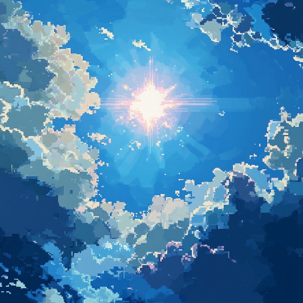 Free Sunrise pixelated clouds Image - Sunrise, Digital, Art | Download ...
