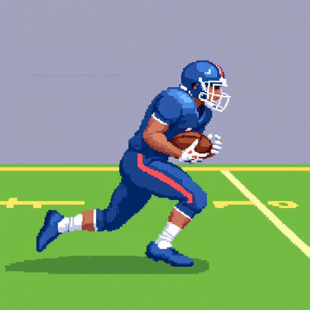 Free Pixel Football Sprint Image - Football, Pixel, Athlete | Download ...
