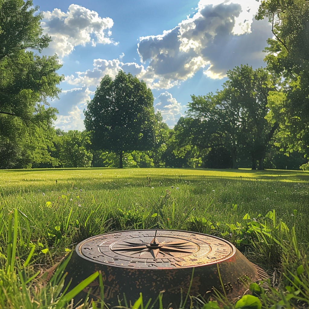 Free Sundial in Park Image - Sundial, Park, Trees | Download at StockCake