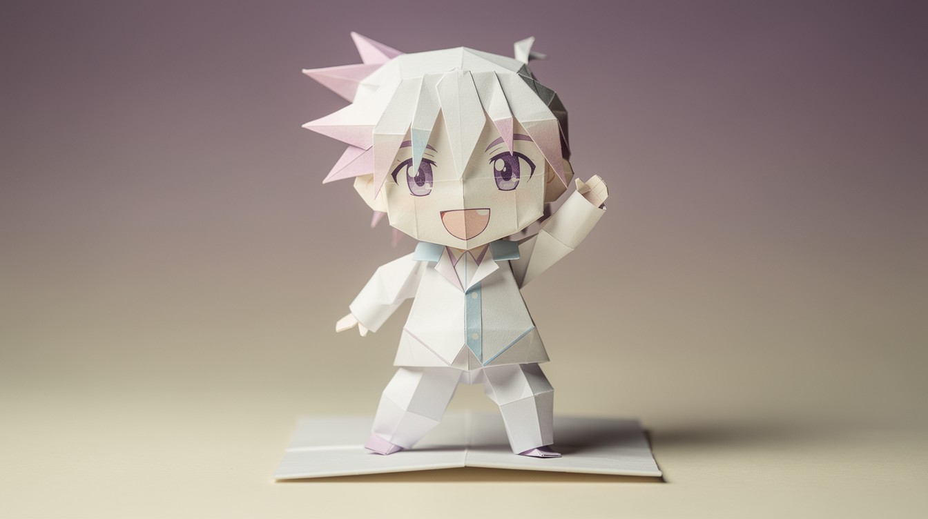 Anime Paper Frame Free Paper Anime Sculpture Image - Origami, Anime, Boy | Download at ...
