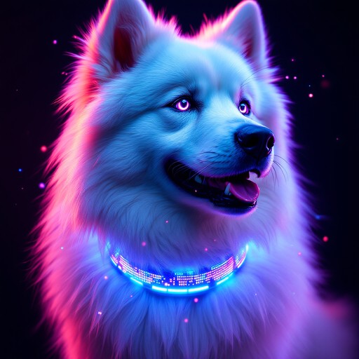 Perro Neon Free Neon Cyber Dog Image - Cyberpunk, Neon, Dog | Download at StockCake