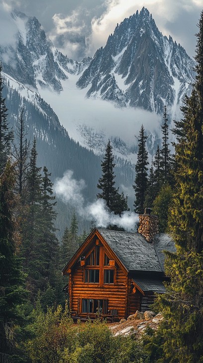 Free Mountain Cabin Retreat Image - Mountain, Cabin, Forest | Download ...