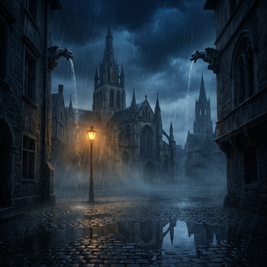 Free Gothic Rainstorm Atmosphere Image - Gothic, Medieval, Rain ...