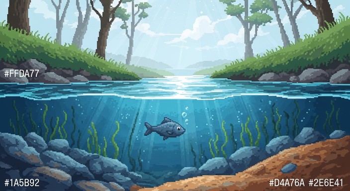 Split Stream Nature Free Split-Level Nature Image - Log, Water, Ripples | Download at StockCake