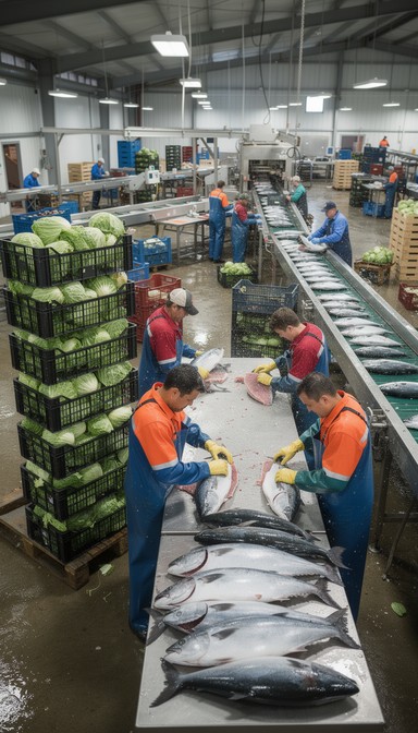 Fish Production Operative Free Commercial Fishery Operations Image - Fishery, Seafood, Processing ...