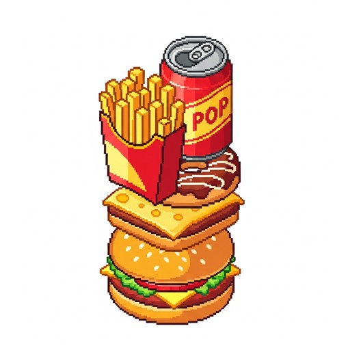 Free Pixel Food Tower Image - Pixel, Isometric, Food | Download at ...