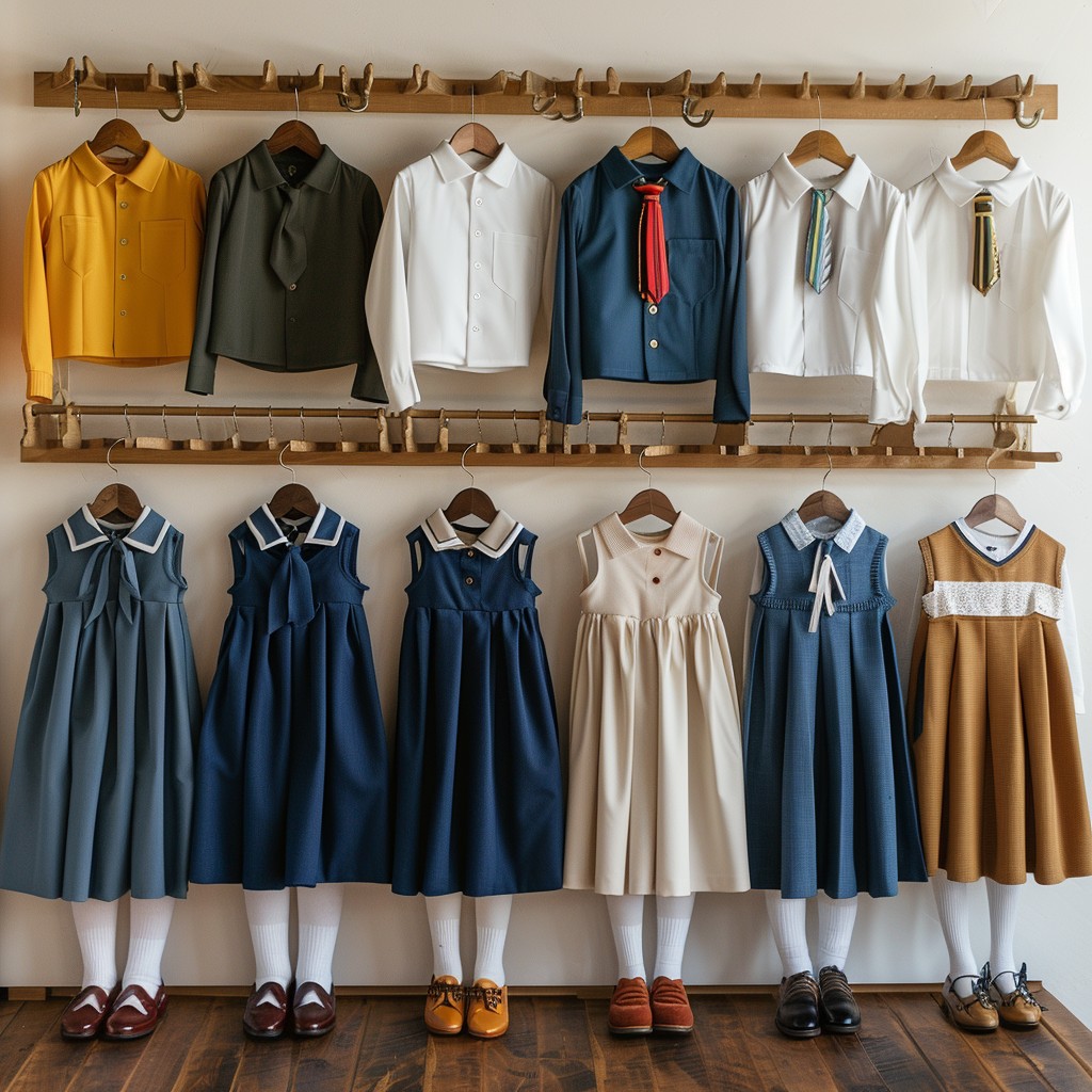 Uniform Display Profile Free Organized Uniform Display Image - School, Uniforms, Display ...