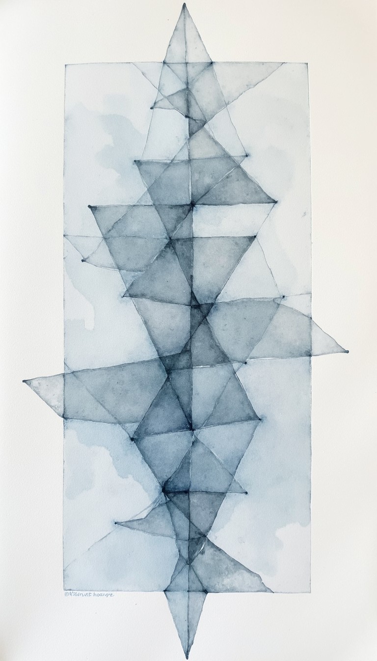 Tirangular Composition Free Translucent Triangular Composition Image - Watercolor, Geometric ...