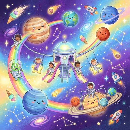 Free Cosmic Playground Adventure Image - Playground, Space, Children ...