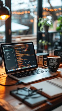 Free Cozy coding session Image - Laptop, Coffee, Code | Download at ...