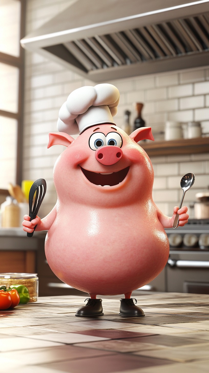 Free Chef Pig Cooking Image - Chef, Pig, Cooking | Download at StockCake