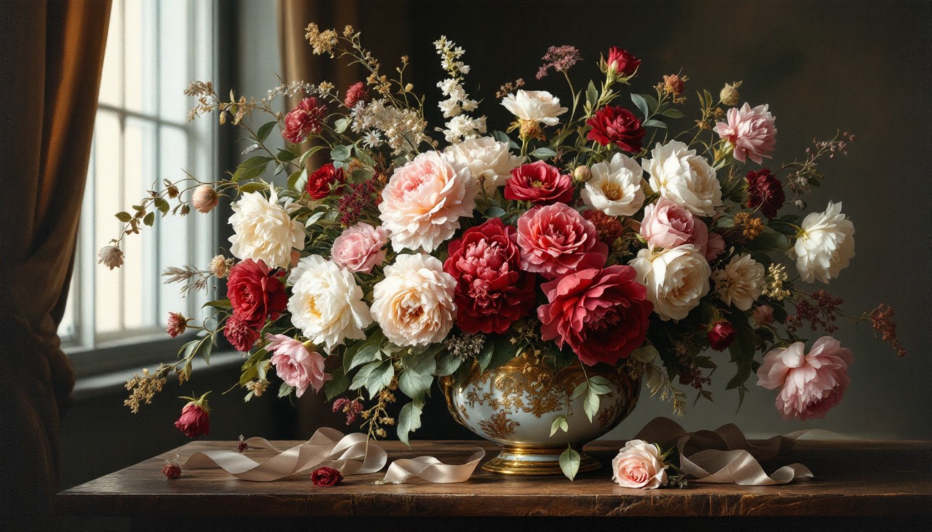Dramatic Floweers Free Dramatic Floral Romance Image - Flowers, Roses, Peonies | Download ...