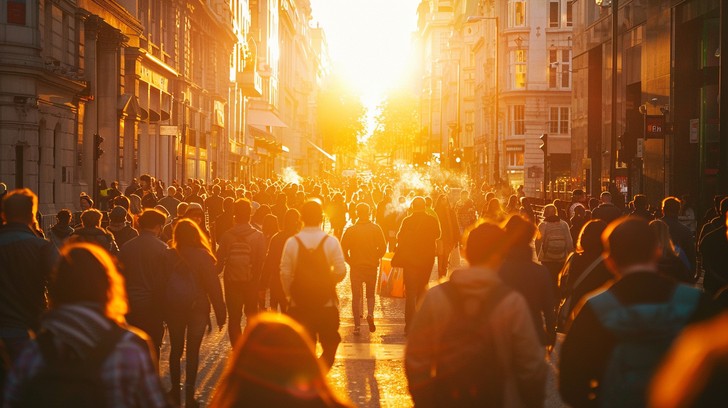 Free Crowded Sunset Boulevard Image - Sunset, Crowd, City | Download at ...
