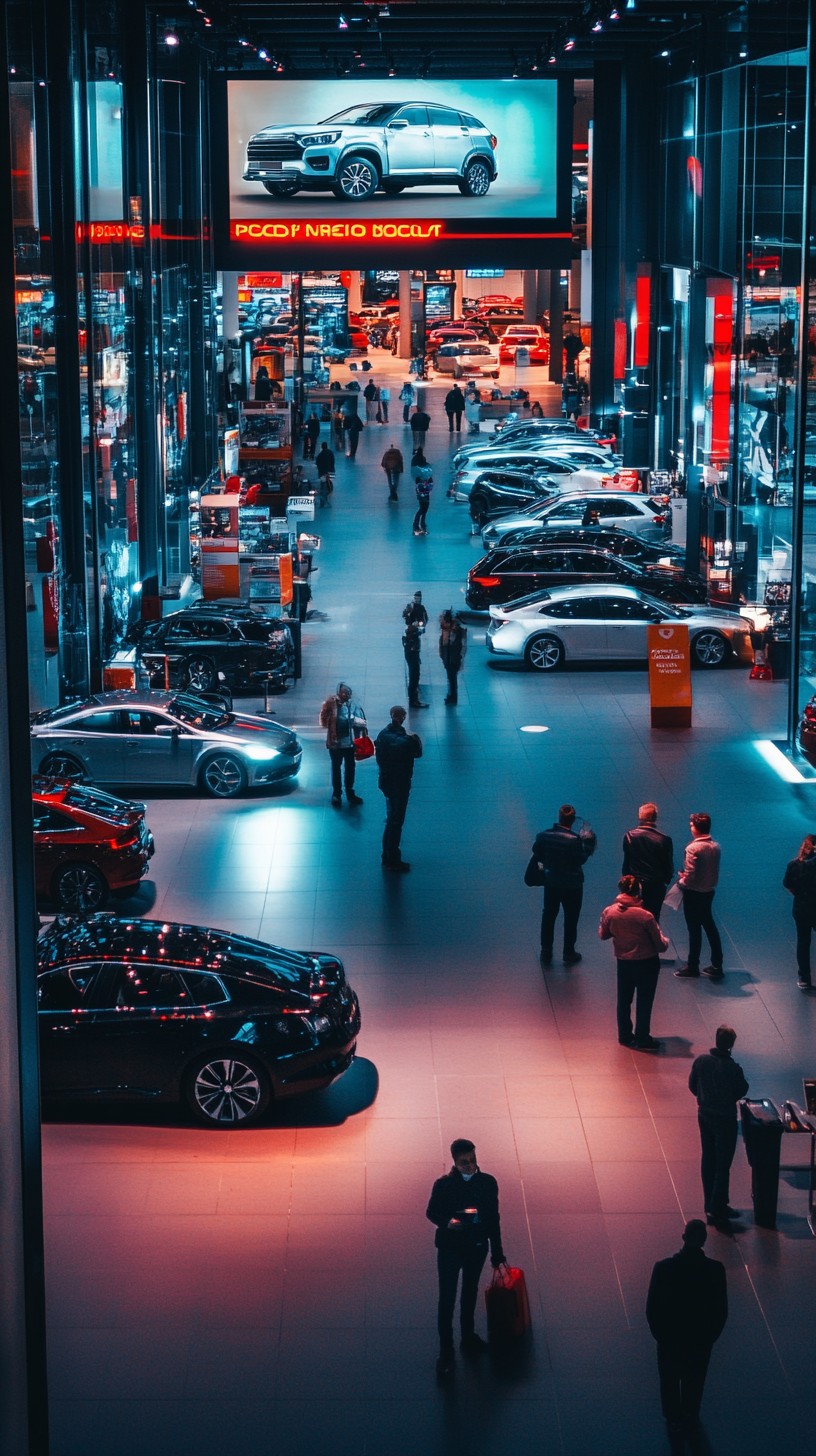 Free Car showroom interior Image - Cars, Showroom, Neon | Download at ...