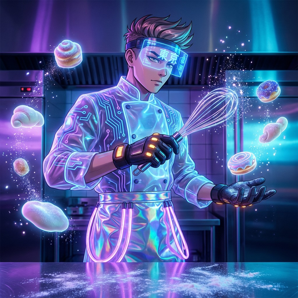 Free Cyber Chef Dreams Image - Anime, Chef, Pastry | Download at StockCake