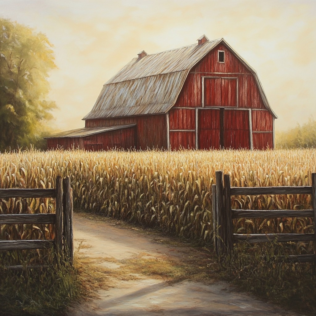 Free Rustic barn landscape Image - Barn, Rustic, Cornfield | Download ...