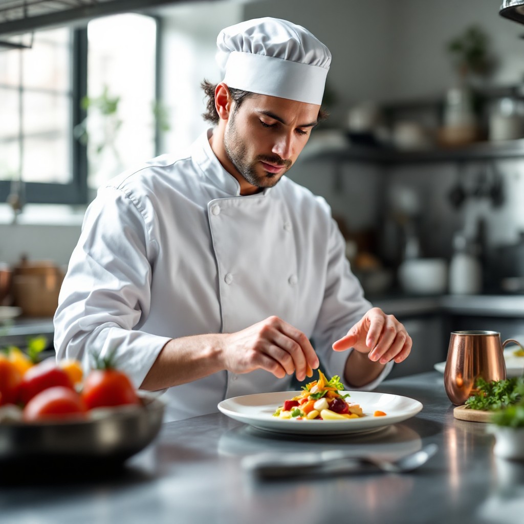 Free Chef Perfecting Plate Photo - Chef, Culinary, Kitchen | Download ...