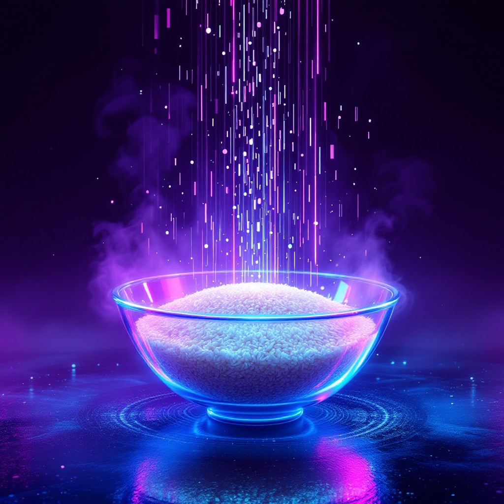 Free Holographic Rice Bowl Image - Cyberpunk, Holographic, Rice ...