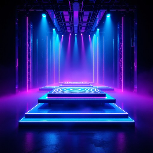 Neon Stage Rally Free Neon Stage Ascending Image - Futuristic, Holographic, Neon ...