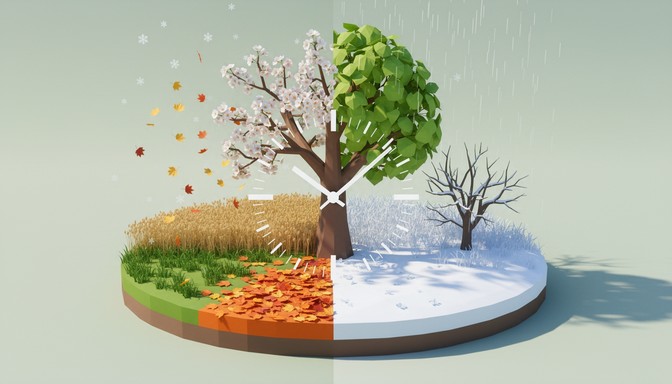 Free Four Seasons Tree Image - Seasons, Tree, Anime | Download at StockCake