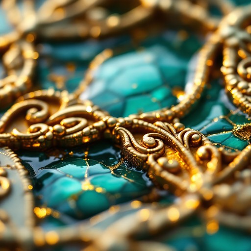 Free Golden Turquoise Mosaic Image - Mosaic, Turquoise, Gold | Download ...