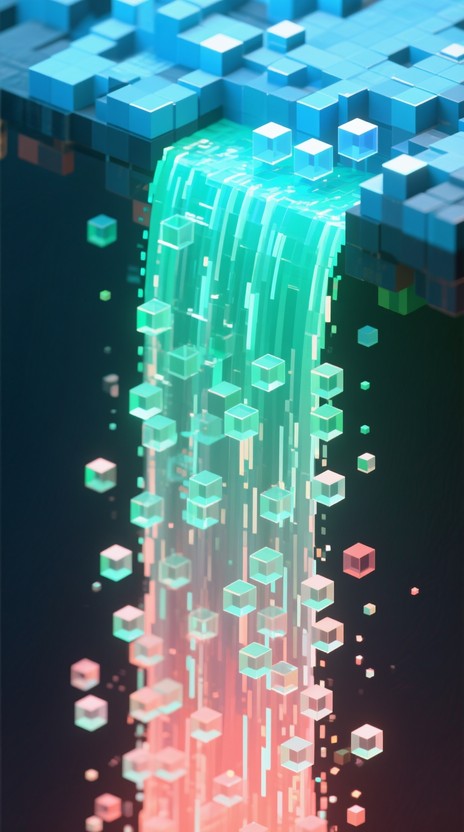 Free Digital Voxel Waterfall Image - Voxel, Cascade, Digital | Download ...