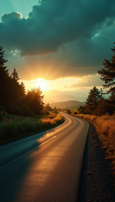 Free Sunset Country Road Image | Download at StockCake