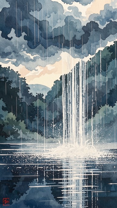 Free Rain Rhythm Art Image - Rain, Rainfall, Water | Download at StockCake
