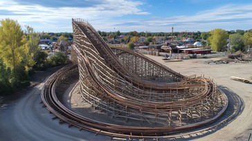 Free Roller Coaster Ride Image - Rollercoaster, Amusementpark, Greenery ...