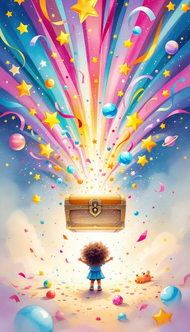 Free Magical Treasure Explosion Image - Illustration, Child, Treasure ...
