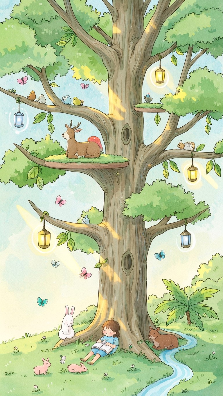 Free Enchanted Reading Tree Photo - Tree, Reading, Child | Download at ...