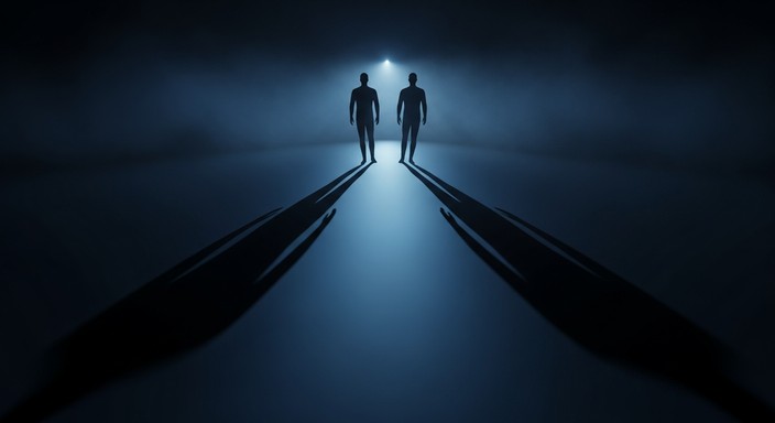 Two Side Shadow Free Two Paths Split Image - Shadows, Silhouettes, Fog | Download at ...
