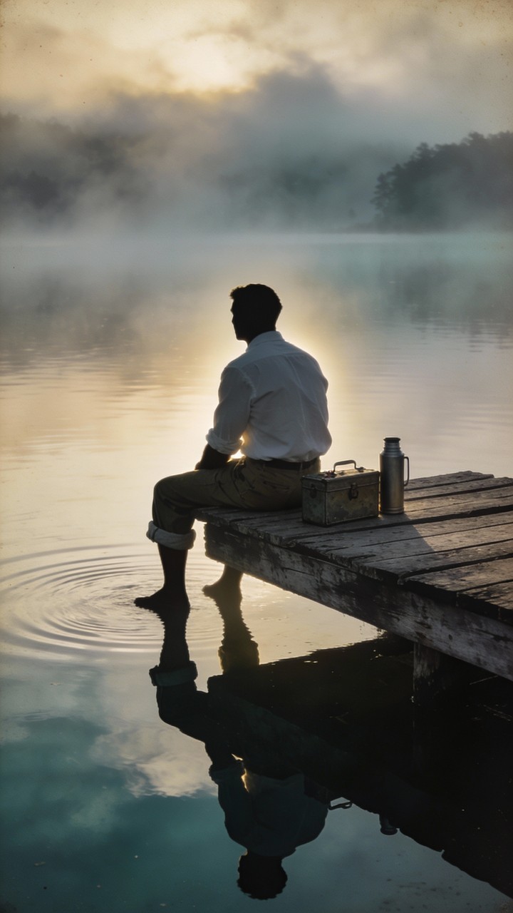 Mornign Reflection Free Solitary Morning Reflection Image - Solitude, Contemplation ...