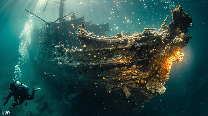 Ocean Decayed Corpse Free Sunken Ship Exploration Image - Underwater, Wreck, Diver ...