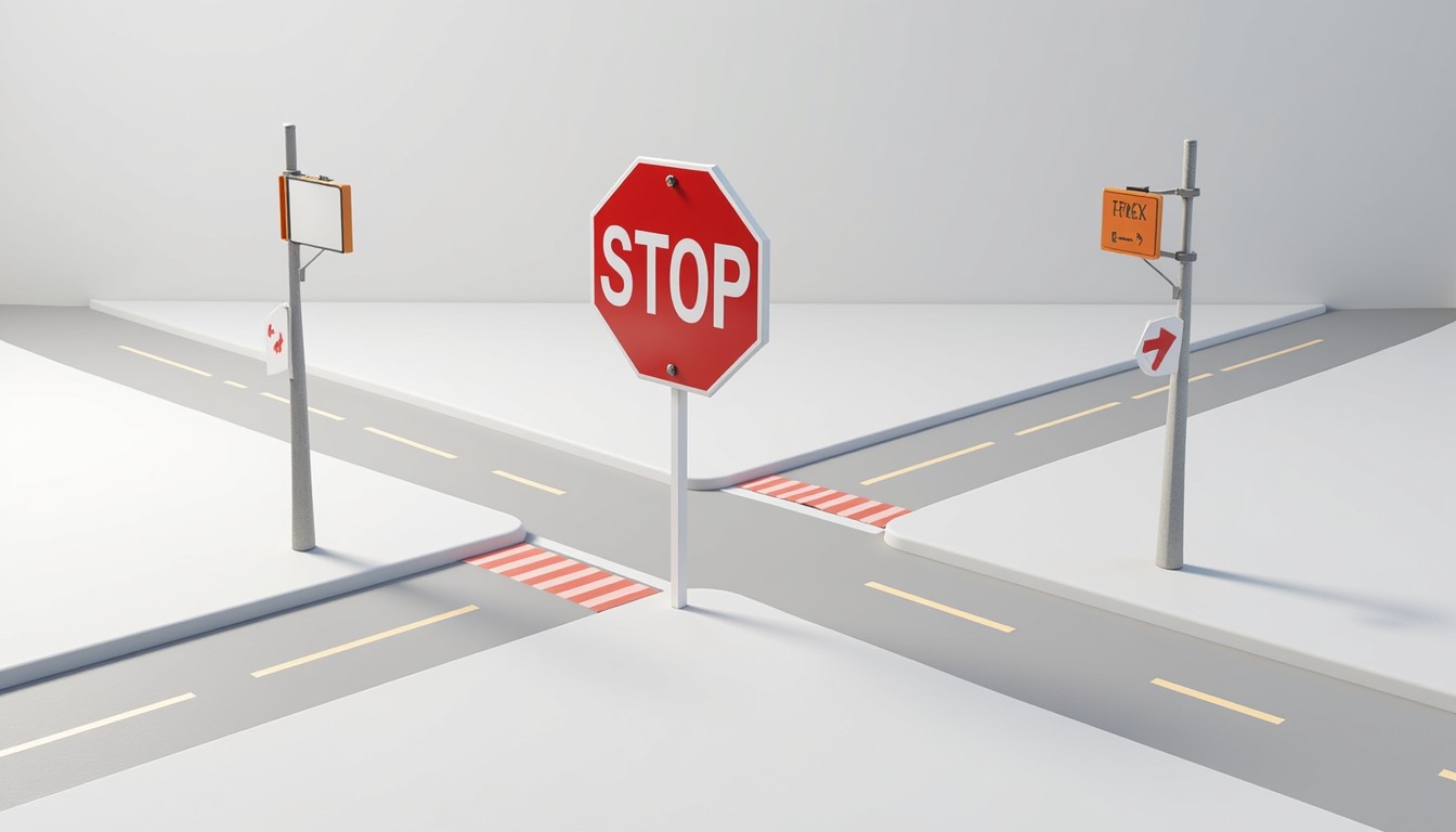 Free Stop Sign Intersection Image - Intersection, Stopsign, 3d ...