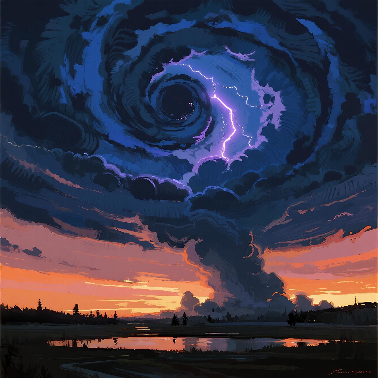 Free Twilight Storm Vortex Image - Storm, Lightning, Spiral | Download ...